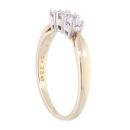 9ct Yellow Gold 0.33ct Diamond Trilogy Ring