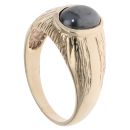9ct Yellow Gold Hematite Cabochon Signet Ring