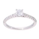 9ct White Gold 0.50ct Diamond Solitaire Ring