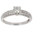 18ct White Gold 0.94ct Brilliant Cut Diamond Solitaire Ring