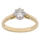 18ct Yellow Gold 0.41ct Brilliant Cut Diamond Solitaire Ring