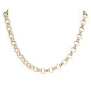 9ct Yellow Gold Patterned & Plain Belcher Chain
