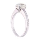 18ct White Gold 1.30ct Emerald Cut Diamond Solitaire Ring