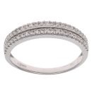 18ct White Gold 0.25ct Brilliant Cut Diamond Fancy Ring