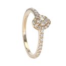 9ct Yellow Gold Diamond Marquise Cluster Ring by Anya Belle