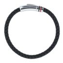 Unique & Co Black Leather Bracelet