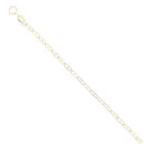 9ct Yellow Gold Square Rambo Bracelet 7.5"