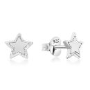 Silver 6mm Star Stud Earrings