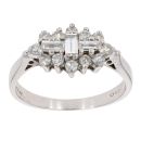 18ct White Gold 0.50ct Diamond Cluster Ring
