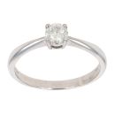 9ct White Gold 0.25ct Diamond Solitaire Ring