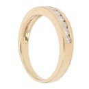 18ct Yellow Gold 0.30ct Brilliant Cut Diamond Half Eternity Ring
