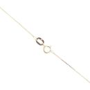 9ct Yellow Gold 0.02ct Diamond and Sapphire Pendant and Chain 18"