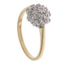 18ct Yellow Gold 0.20ct Brilliant Cut Diamond Cluster Ring