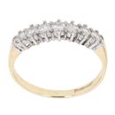 18ct Yellow Gold 0.50ct Brilliant Cut Diamond Half Eternity Ring