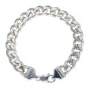Silver Curb Bracelet 8.5" By Icesia