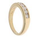 18ct Yellow Gold 0.50ct Brilliant Cut Diamond Five Stone Ring