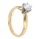 18ct Yellow Gold 0.50ct Diamond Solitaire Ring