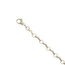 9ct Yellow Gold Wave Fancy Bracelet 7"