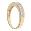 18ct Yellow Gold 0.50ct Princess Cut Diamond Half Eternity Ring