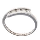 9ct White Gold 0.25ct Diamond Five Stone Ring