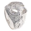 Silver Cubic Zirconia Horseshoe Ring