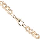 9ct Yellow Gold Patterned Belcher Chain 30"