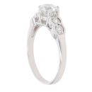 14ct White Gold Cubic Zirconia Dress Ring