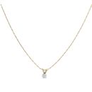 18ct Yellow Gold 0.50ct Brilliant Cut Diamond Pendant and Chain 18"
