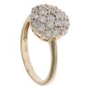 9ct Yellow Gold 1.00ct Brilliant Cut Diamond Cluster Ring