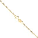 22ct Yellow Gold Disco Twist Chain 18"