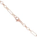 9ct Rose Gold Figaro Fancy Chain 18"