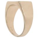 9ct Yellow Gold Plain Rectangular Signet Ring