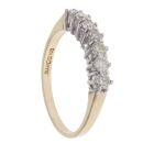9ct Yellow Gold 0.50ct Brilliant Cut Diamond Half Eternity Ring