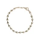9ct Yellow and White Gold Bracelet 8"