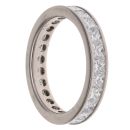18ct White Gold 3.58ct Diamond Full Eternity Ring