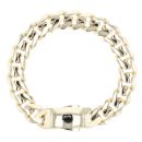 14ct Yellow Gold Monaco Curb Classic Plain Lock Bracelet 9"