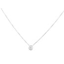 18ct White Gold 0.50ct Brilliant Cut Diamond Solitaire Pendant And Chain 16"