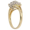 18ct Yellow Gold 0.40ct Brilliant Cut Diamond Cluster Ring