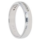 9ct White Gold 0.10ct Diamond Wedding Band 4.1mm