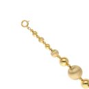 14ct Yellow Gold Graduated Bead Fancy Bracelet 8"