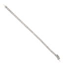 9ct White Gold 5.00ct Brilliant Cut Diamond Tennis Bracelet 7"
