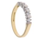 18ct Yellow Gold 0.25ct Brilliant Cut Diamond Five Stone Ring