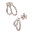18ct White Gold 0.25ct Diamond Teardrop Earrings
