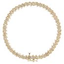 14ct Yellow Gold 1.75ct Diamond Fancy Bracelet 7"