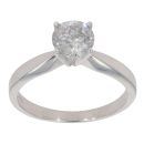 18ct White Gold 1.00ct Brilliant Cut Diamond Solitaire Ring