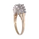 9ct Yellow Gold 1.00ct Diamond Cluster Ring