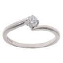 18ct White Gold 0.25ct Brilliant Cut Diamond Solitaire Ring