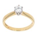 18ct Yellow Gold 0.51ct Diamond Solitaire Ring