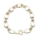 14ct Yellow And White Gold Fancy Bracelet 7.5"