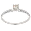 9ct White Gold 0.25ct Diamond Solitaire Ring